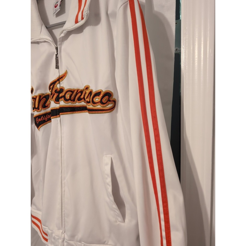 GoGo Sports San Francisco Giants Men's Full-Zip Jacket Size M White - Picture 6 of 13